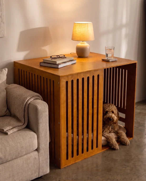 the Den styled as an end table